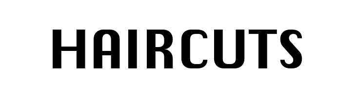 HAIRCUTS ChiqReduced-Bold Font
