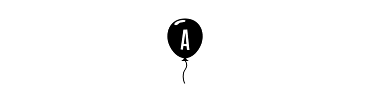 SF Balloons  Free Fonts Download