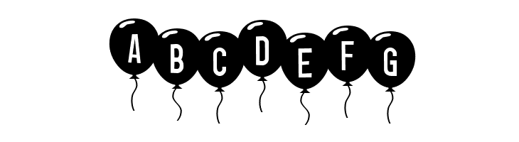 SF Balloons  Free Fonts Download