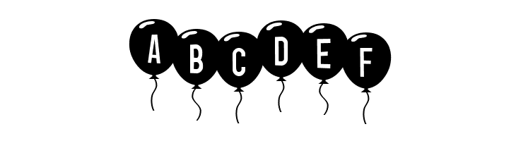 SF Balloons  Free Fonts Download