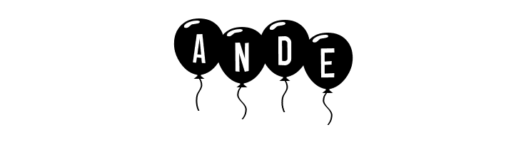 SF Balloons  Free Fonts Download