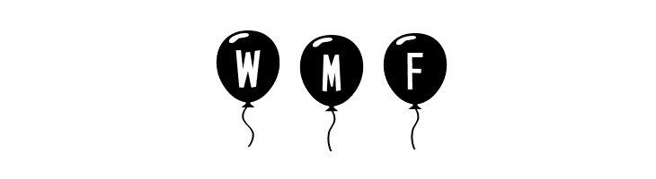 SF Balloons  Free Fonts Download