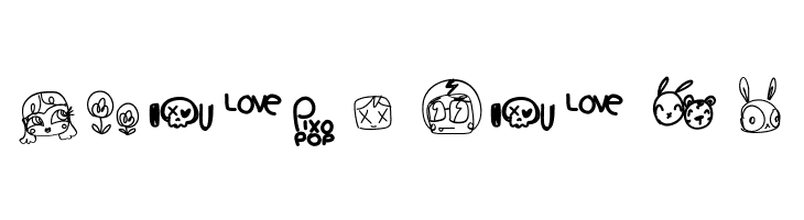 pixopop roughcut  Free Fonts Download