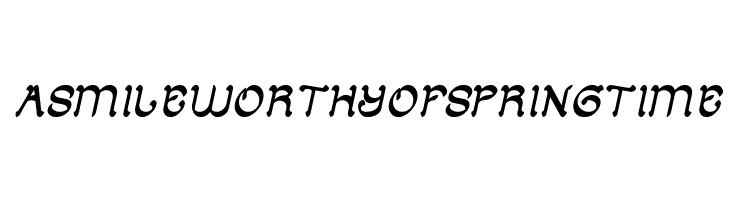 ARABIAN KNIGHT Italic  Free Fonts Download