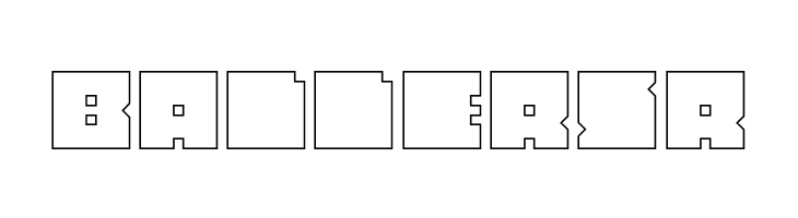 BLOCK-Hollow  Free Fonts Download