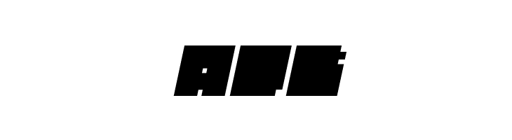 BLOCK Bold Italic  Free Fonts Download