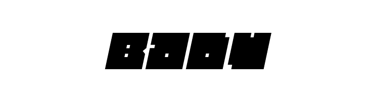 BLOCK Bold Italic  Free Fonts Download