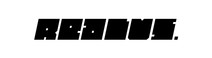 BLOCK Bold Italic  Free Fonts Download