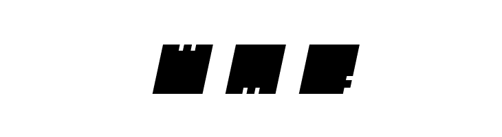 BLOCK Bold Italic  Free Fonts Download