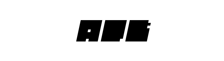 BLOCK Italic  Free Fonts Download