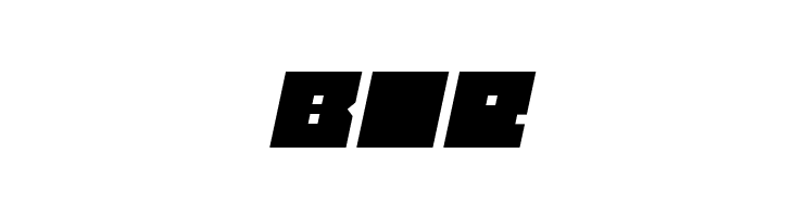 BLOCK Italic  Free Fonts Download