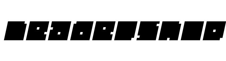 BLOCK Italic  Free Fonts Download