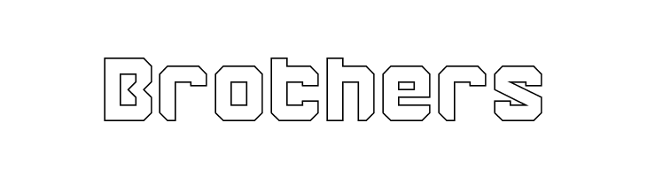 BROTHER-Hollow  Free Fonts Download