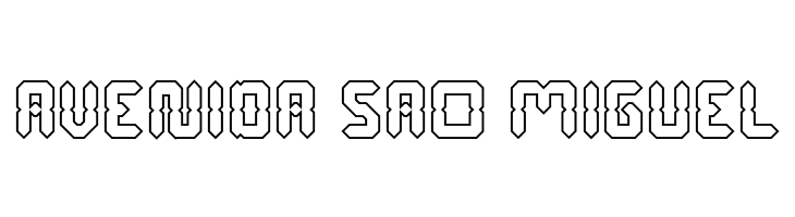 Digital Gothic-Hollow  Free Fonts Download