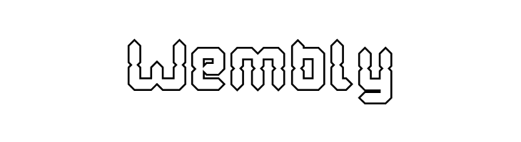 Digital Gothic-Hollow  Free Fonts Download