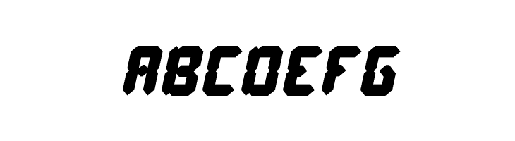 Digital Gothic Italic  Free Fonts Download