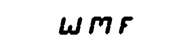 Digital Gothic Italic  Free Fonts Download