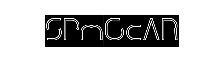 DISMECHA_Hollow_inverse  Free Fonts Download