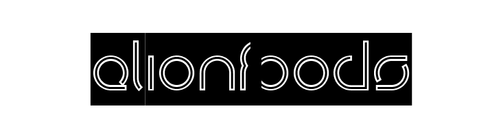 DISMECHA_Hollow_inverse  Free Fonts Download