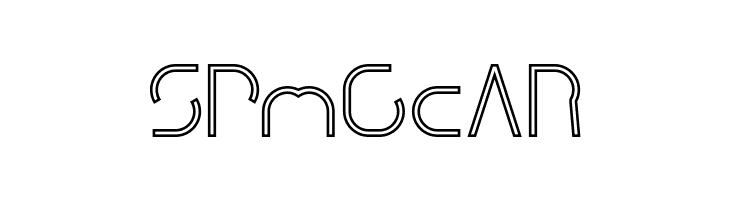 DISMECHA_Hollow  Free Fonts Download
