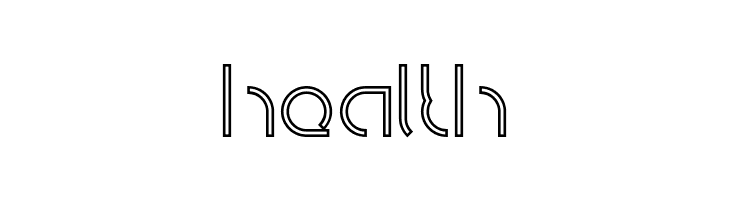 DISMECHA_Hollow  Free Fonts Download