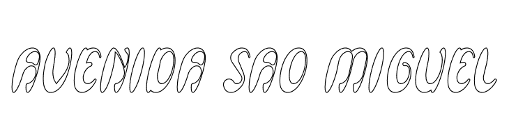 Enjoy The Time-Hollow  Free Fonts Download