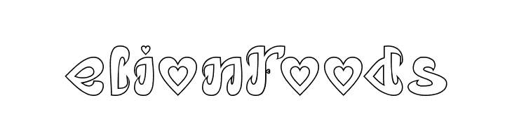 Eternal Love-Hollow  Free Fonts Download