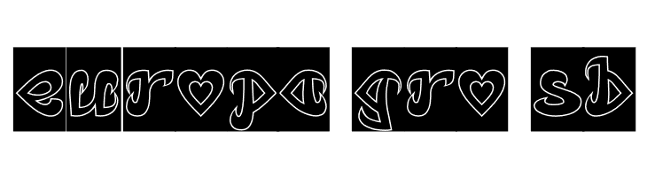 Eternal Love-Hollow-inverse  Free Fonts Download