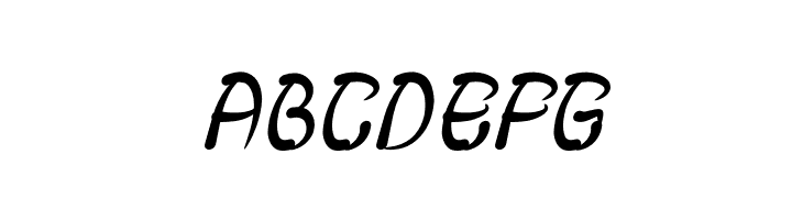 FISH BONE Italic  Free Fonts Download