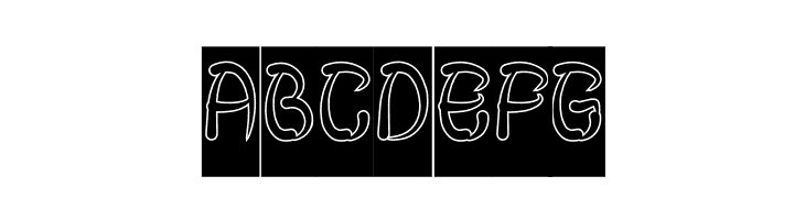 FISH BONE-Hollow-Inverse  Free Fonts Download