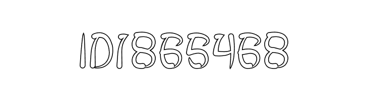 FISH BONE-Hollow  Free Fonts Download