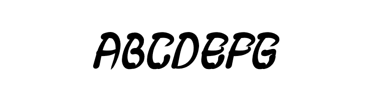 FISH BONE Bold Italic  Free Fonts Download