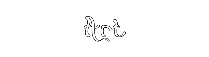 Flattered-Hollow  Free Fonts Download