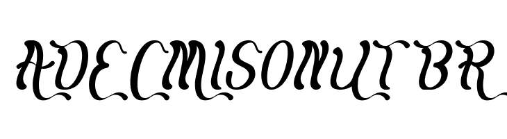 Flattered Italic  Free Fonts Download