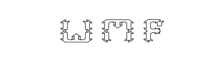 Frame Work-Hollow  Free Fonts Download