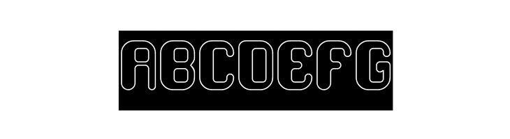 FRIENDLY ROBOT-Hollow-Inverse  Free Fonts Download