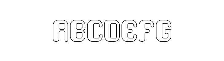 FRIENDLY ROBOT-Hollow  Free Fonts Download