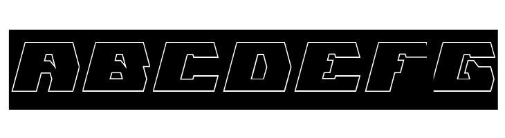GLADIATOR SPORT-Hollow-Inverse  Free Fonts Download