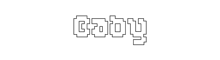 GLITCH-Hollow  Free Fonts Download