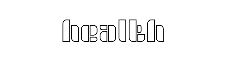 GOLDEN BAR-Hollow  Free Fonts Download