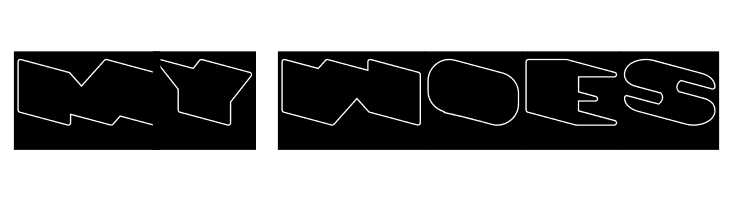 GREATEST VIEW-Hollow-Inverse  Free Fonts Download