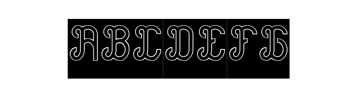 Green Avocado-Hollow-Inverse  Free Fonts Download