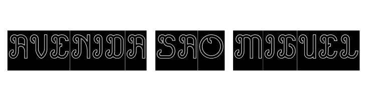 Green Avocado-Hollow-Inverse  Free Fonts Download