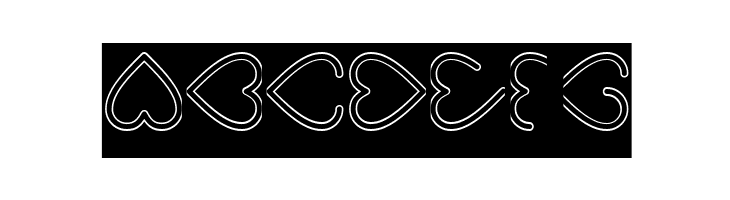 I Love You-Hollow-Inverse  Free Fonts Download