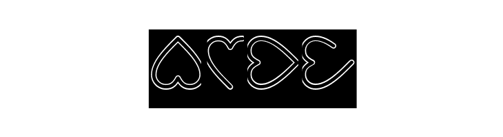 I Love You-Hollow-Inverse  Free Fonts Download