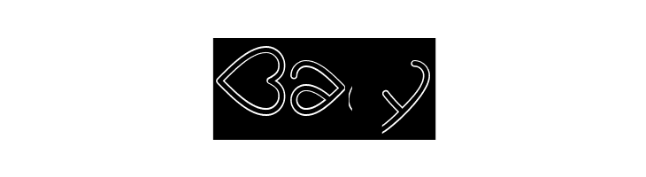 I Love You-Hollow-Inverse  Free Fonts Download