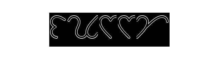 I Love You-Hollow-Inverse  Free Fonts Download