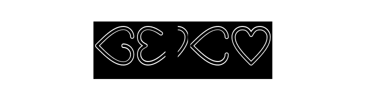 I Love You-Hollow-Inverse  Free Fonts Download