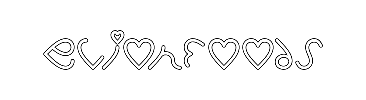 I Love You-Hollow  Free Fonts Download