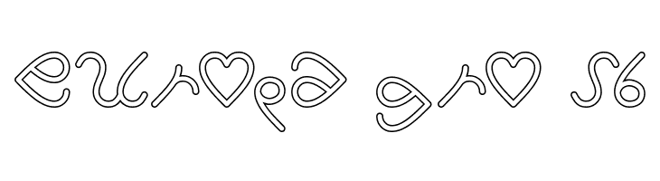 I Love You-Hollow  Free Fonts Download